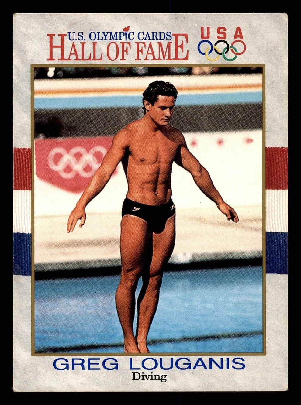 1991 Impel U.S. Olympic Hall of Fame #50 Greg Louganis Card